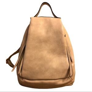 NWT Vegan Beige Convertible Backpack